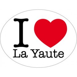 Autocollant I love La Yaute