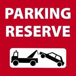 Panneau  parking réservé