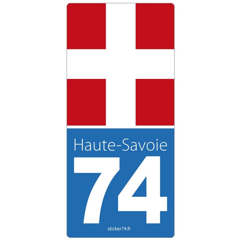 Stickers 74 haute savoie pour plaque d'immatriculation autocollant 74 haute  savoie region rhone alpes adhesif pour plaque departement 74 haute savoie  region rhone alpes