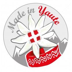 Autocollant Edelweiss Made in Yaute