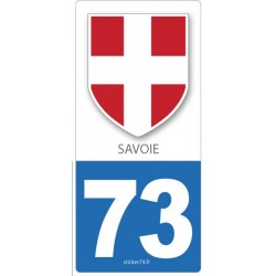 Autocollant plaque "Blason" 73 Savoie