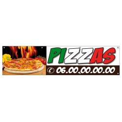 Banderole pour pizzeria