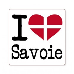 Autocollant i love Savoie