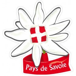 Autocollant Edelweiss Pays de Savoie