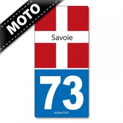 Autocollant "Road" pour plaque moto