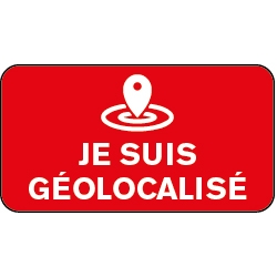 Sticker je suis Géolocalisé