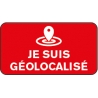 Autocollant je suis Géolocalisé