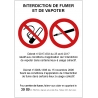 Interdiction fumer et vapoter