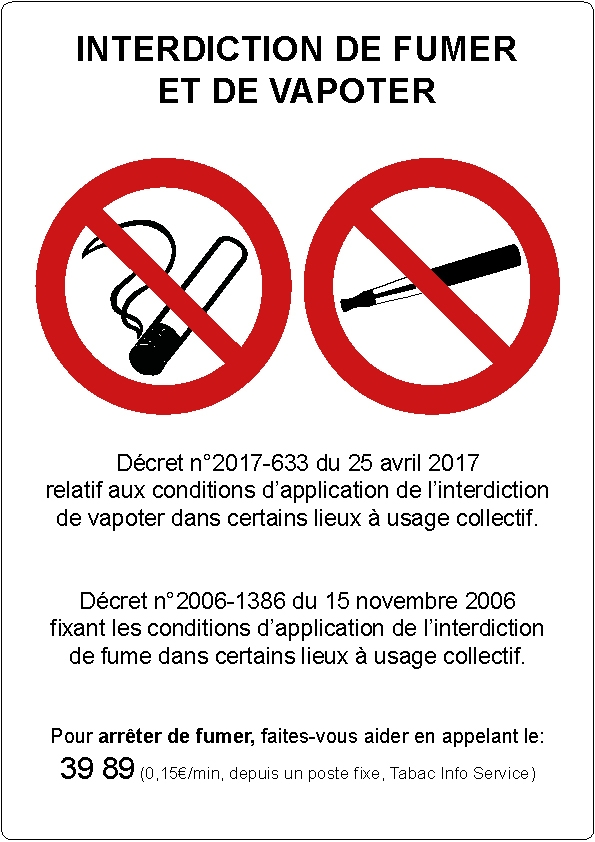 Interdiction Fumer Et Vapoter Interdiction Fumer Et Vapoter
